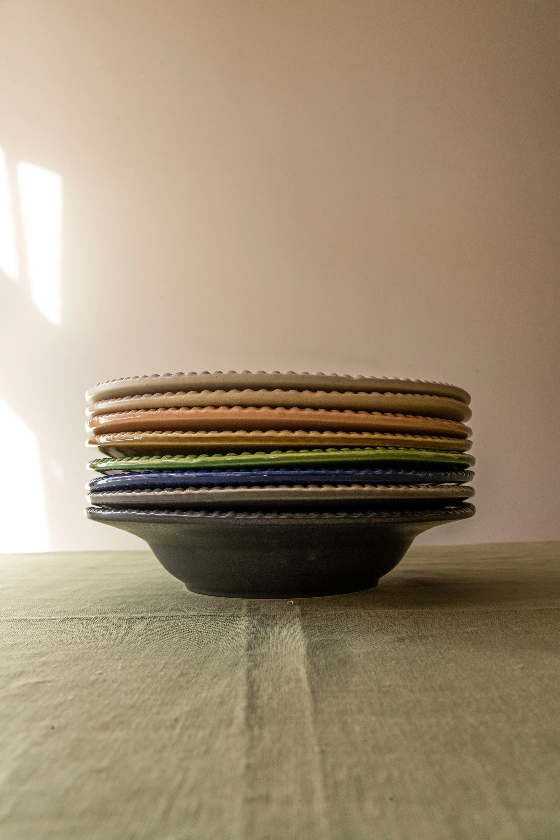 Daria pastabord Ø35 cm, Moss PotteryJo