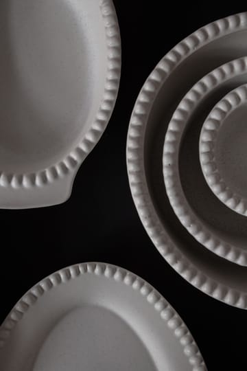 Daria serveerschotel 35 cm aardewerk - Cotton white - PotteryJo