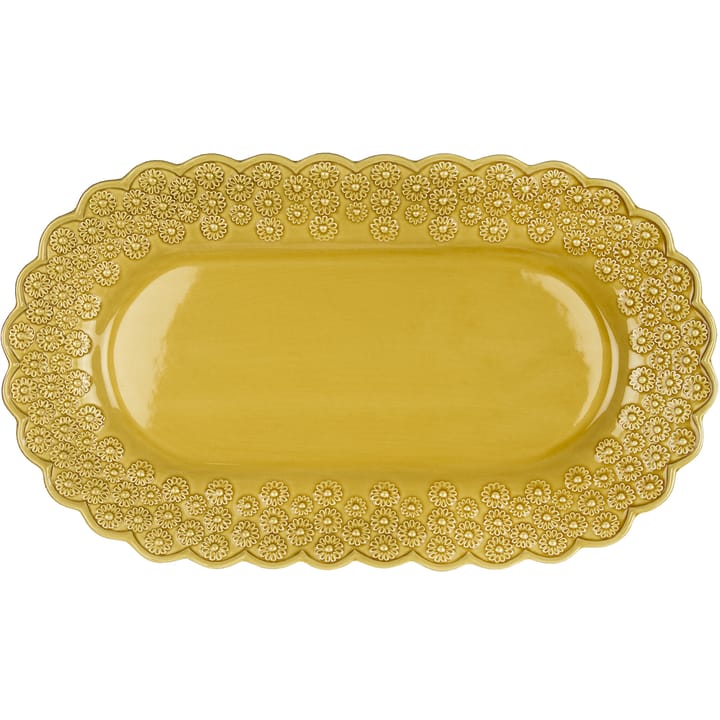 Ditsy ovale schotel - Sienna (geel) - PotteryJo