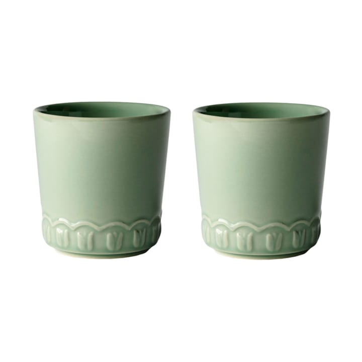 Tulipa beker 20 cl 2-pack - Verona green - PotteryJo