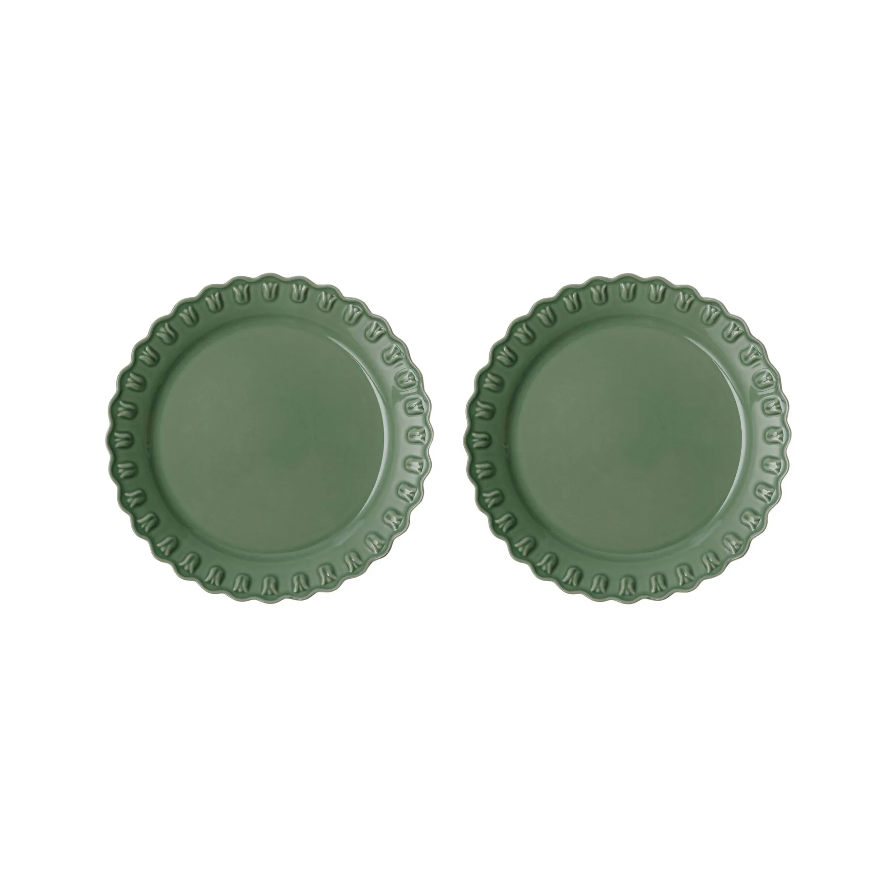 Tulipa bord Ø26 cm 2-pack, Verona green PotteryJo