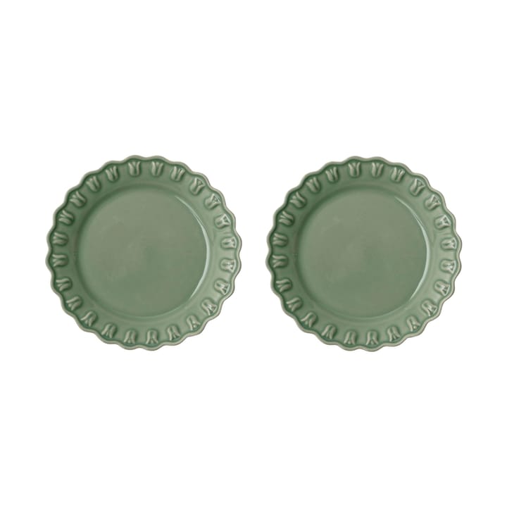 Tulipa bordje Ø20 cm 2-pack - Verona green - PotteryJo