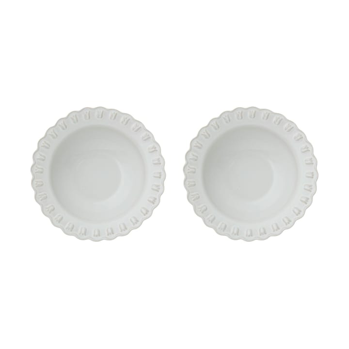 Tulipa diep bord Ø23 cm 2-pack - White - PotteryJo