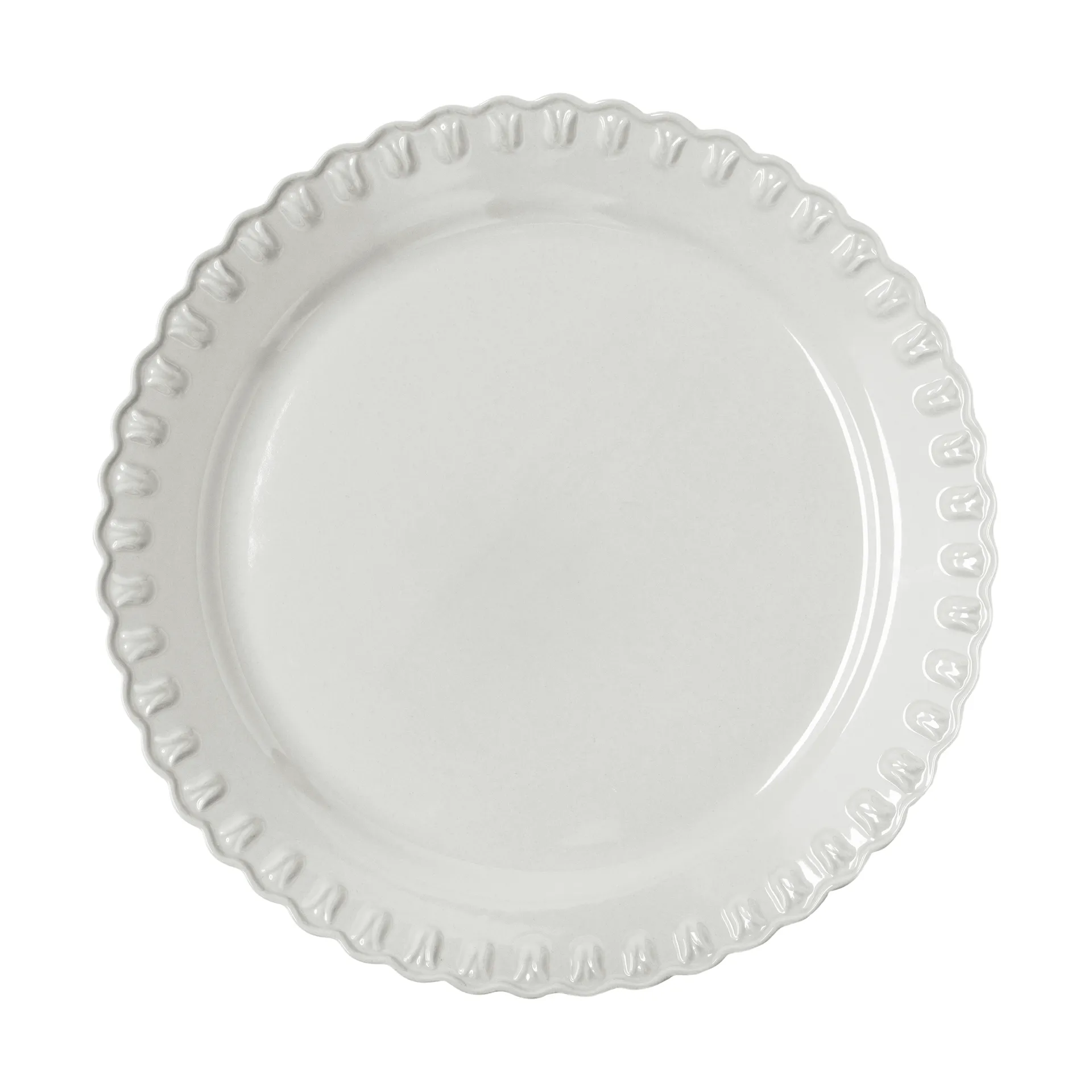 Tulipa serveerschaal Ø37 cm, White PotteryJo