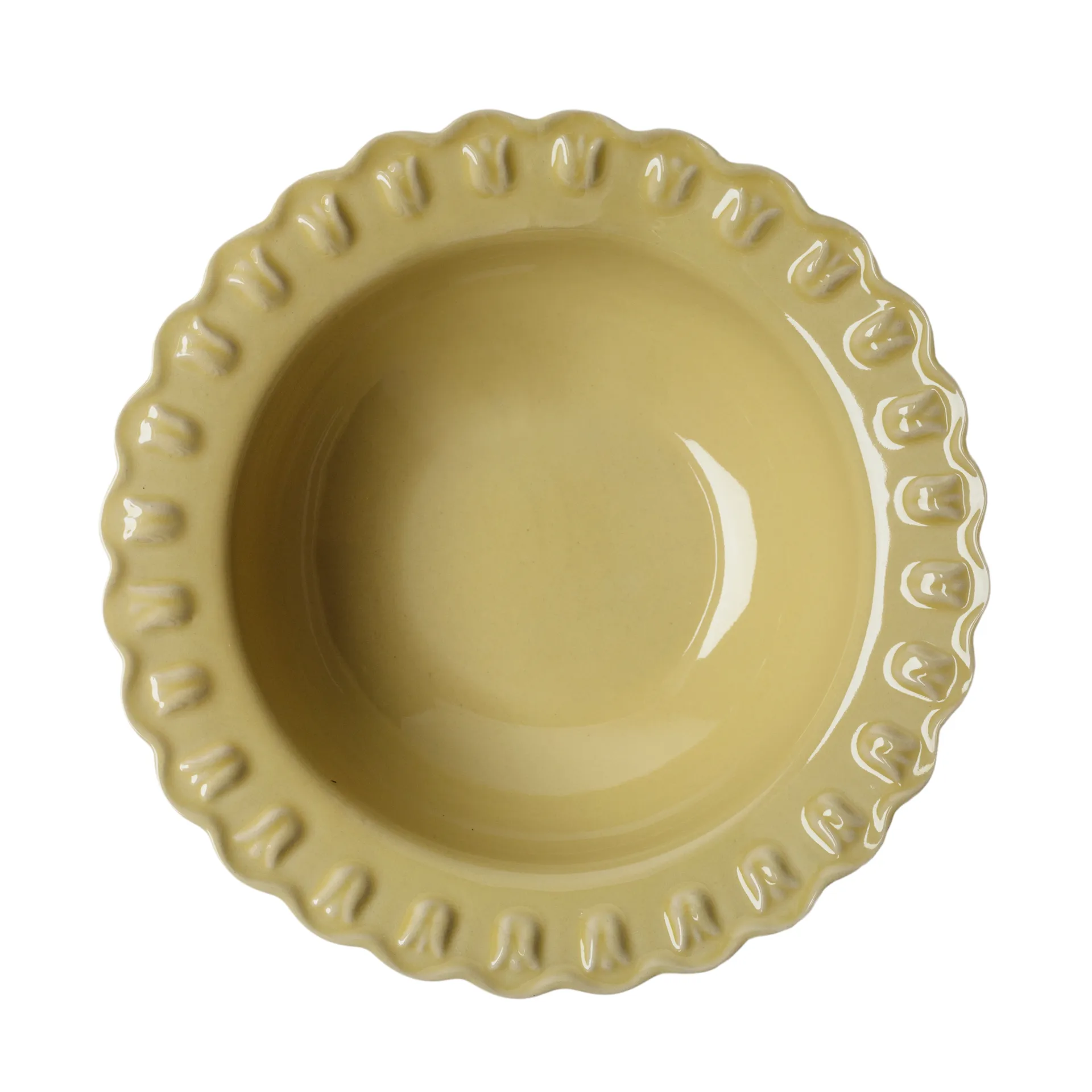 Tulipa serveerschaal large Ø30 cm, Pale Moon PotteryJo