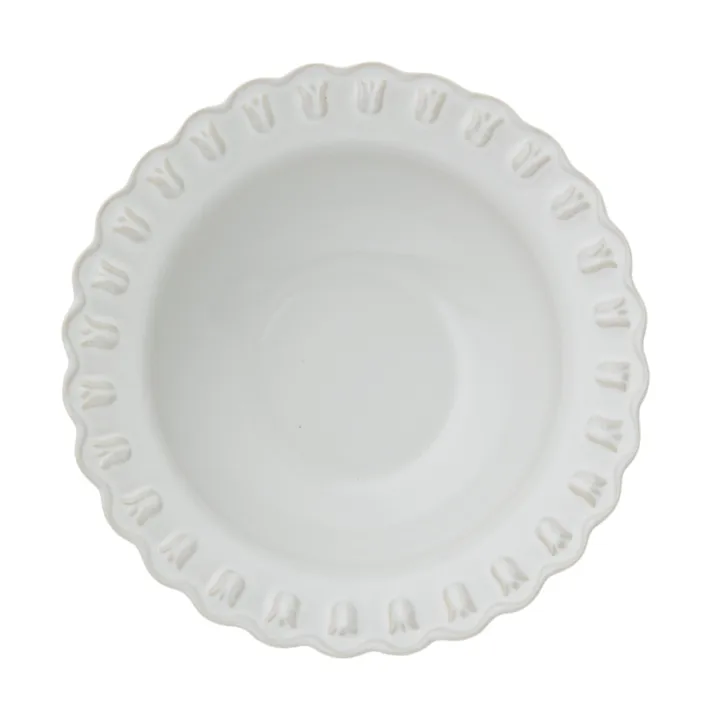 Tulipa serveerschaal large Ø30 cm - White - PotteryJo