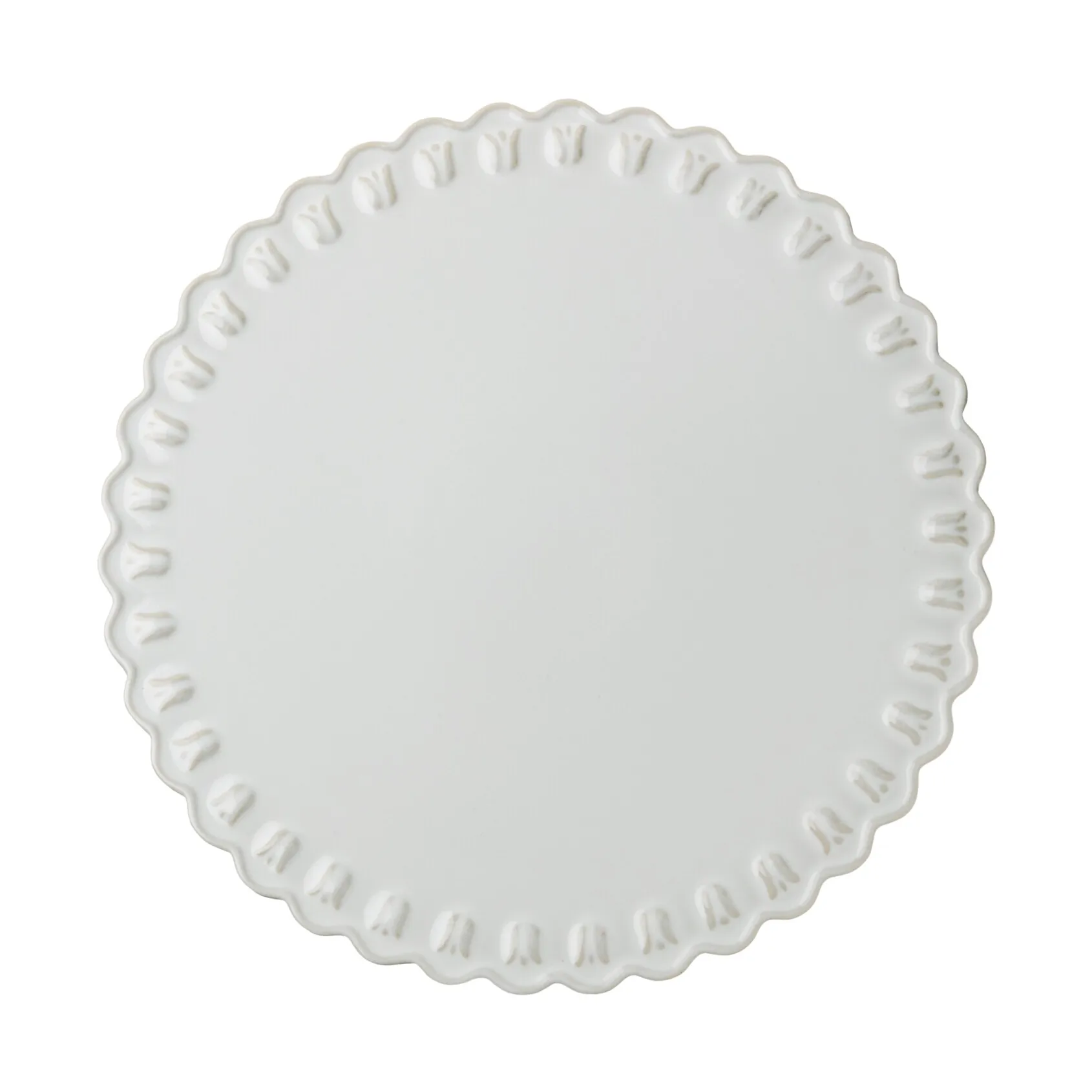 Tulipa taartbord Ø30 cm, White PotteryJo