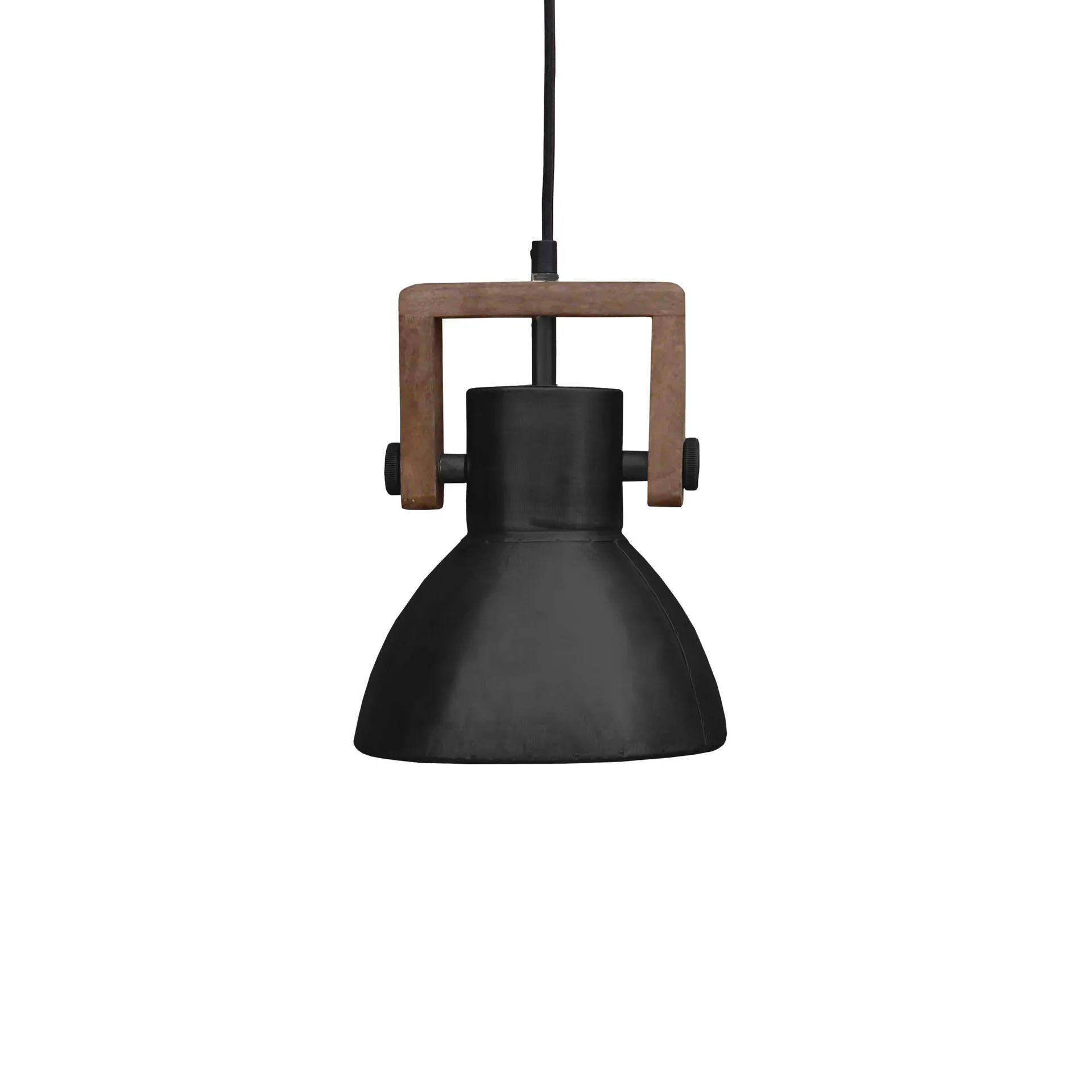Ashby single plafondlamp Ø19 cm, Black Zink PR Home