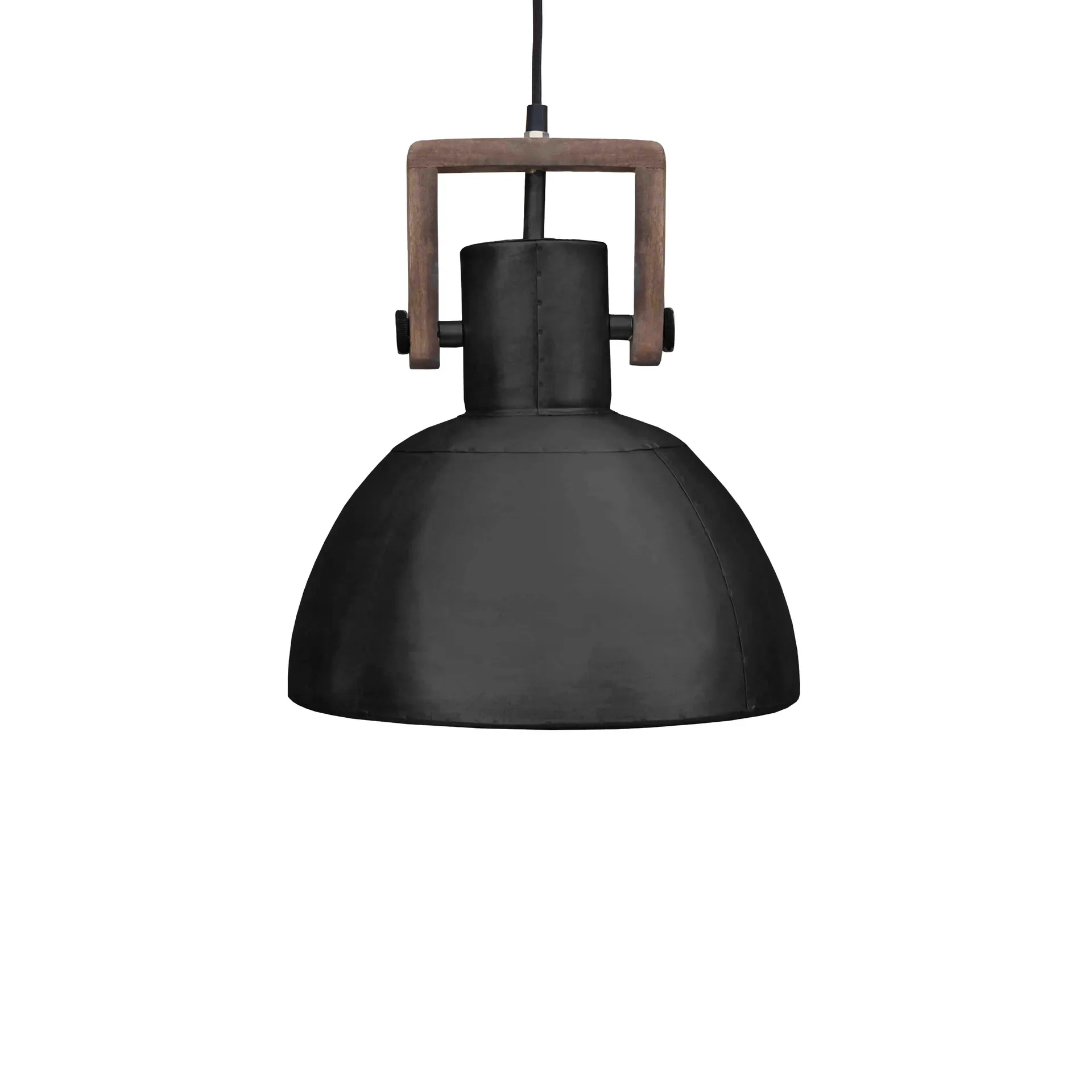 Ashby single plafondlamp Ø29 cm, Black Zink PR Home