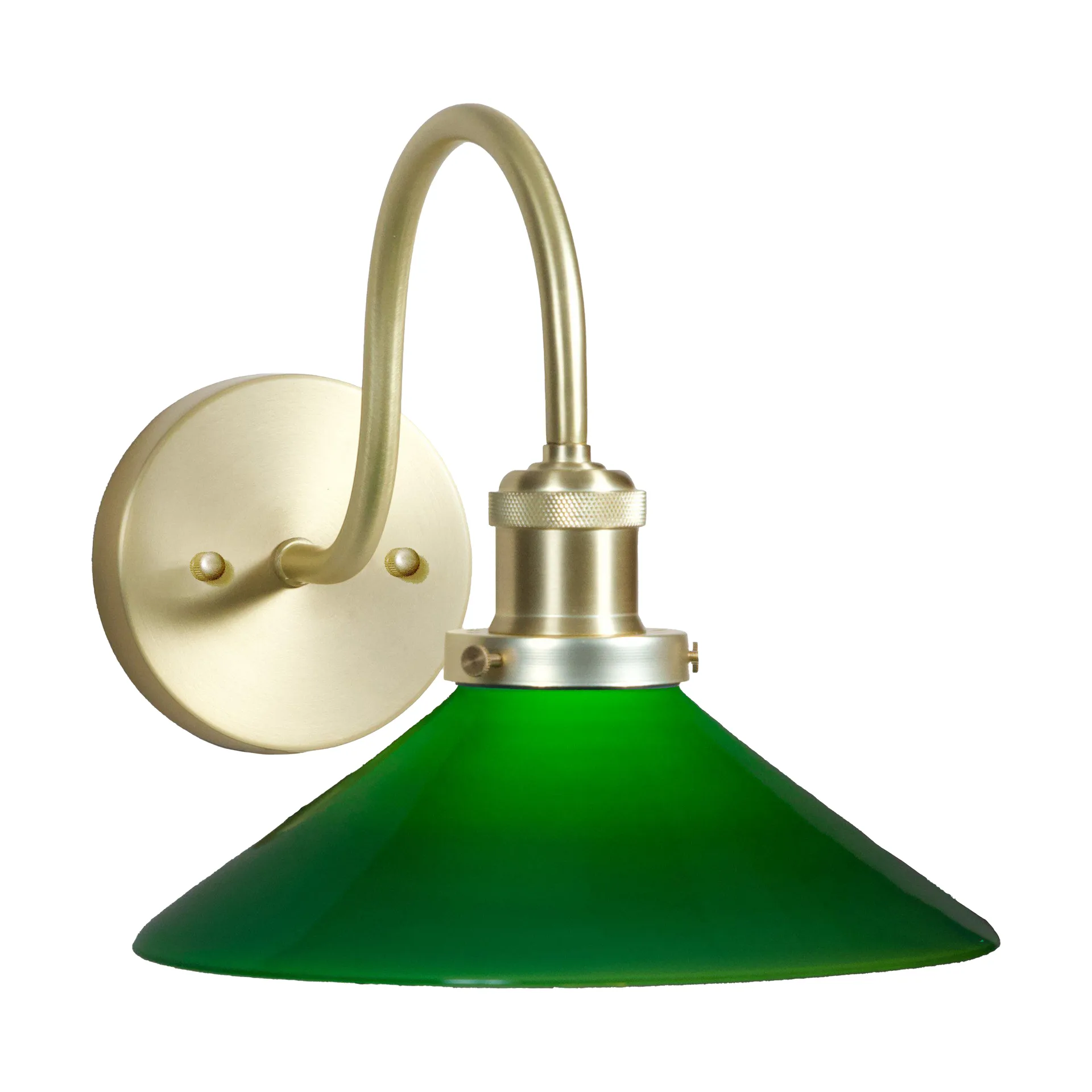 August wandlamp, Groen-messing PR Home