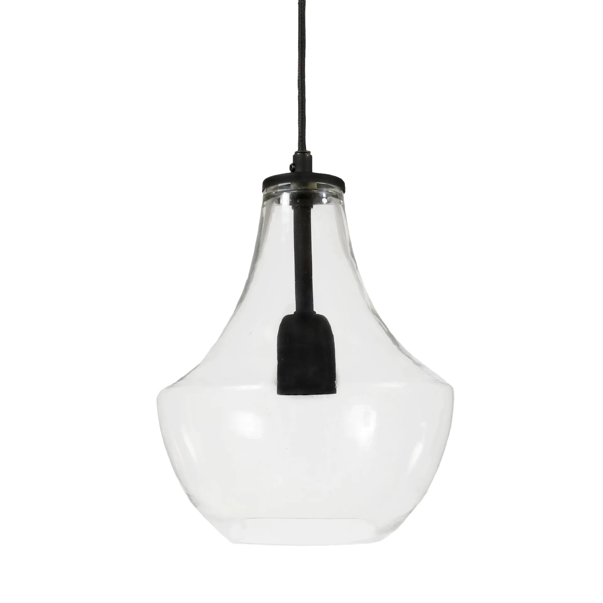 Hamilton plafondlamp, 21 cm, transparant-zwart PR Home