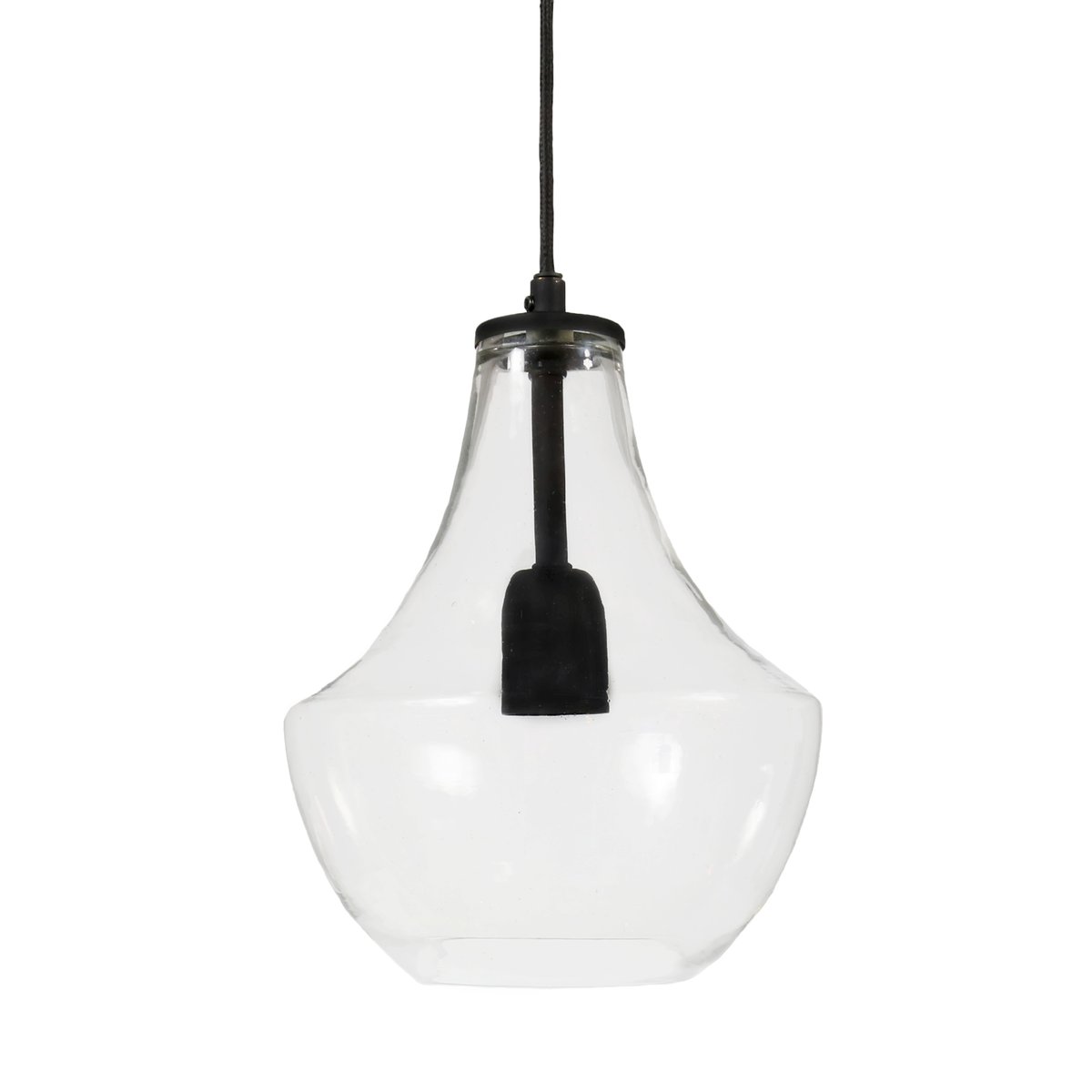PR Home Hamilton plafondlamp, 21 cm transparant-zwart