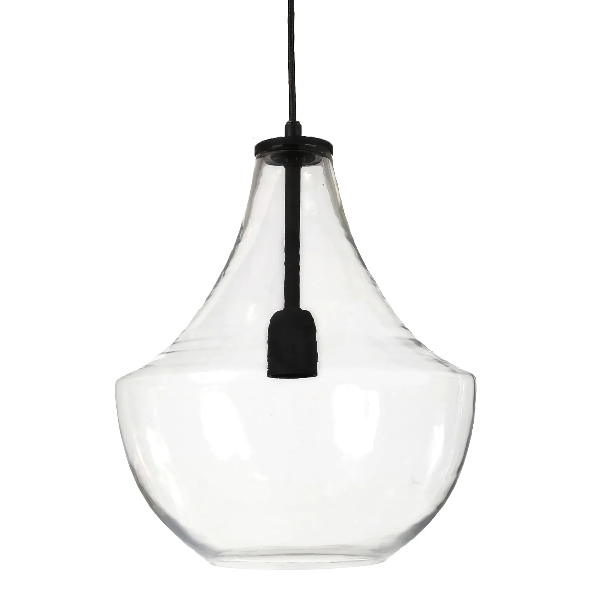 Hamilton plafondlamp, 30 cm, transparant-zwart PR Home