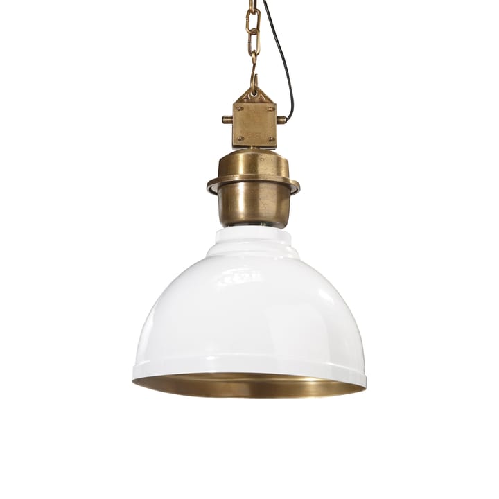 Manchester plafondlamp, Ø 35 cm, wit-messing PR Home