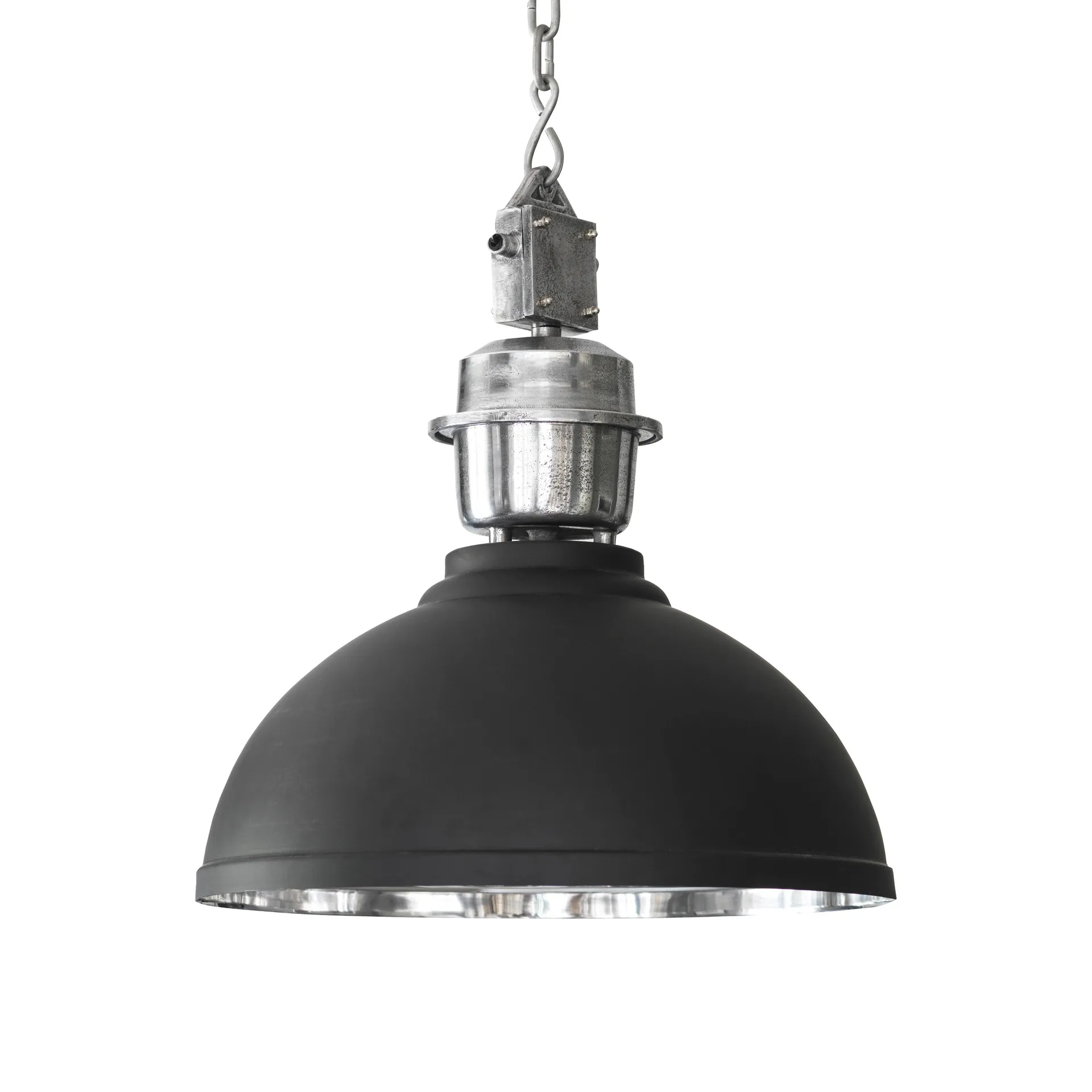 Manchester plafondlamp, Ø 35 cm, Zwart-zilver PR Home