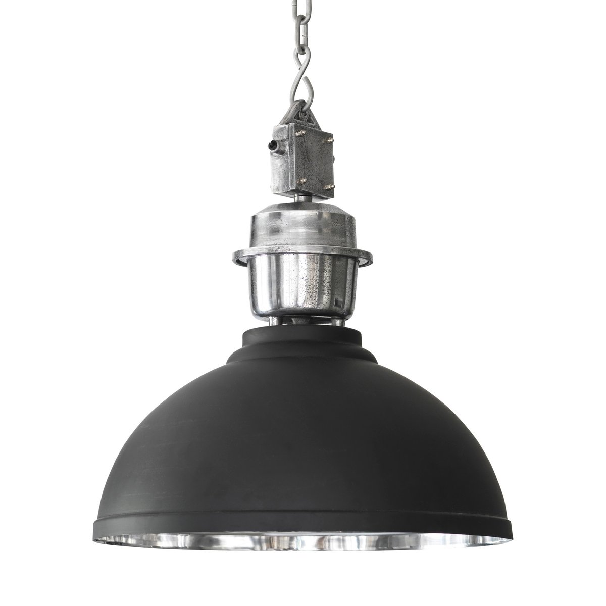 PR Home Manchester plafondlamp, Ø 52 cm Zwart-zilver