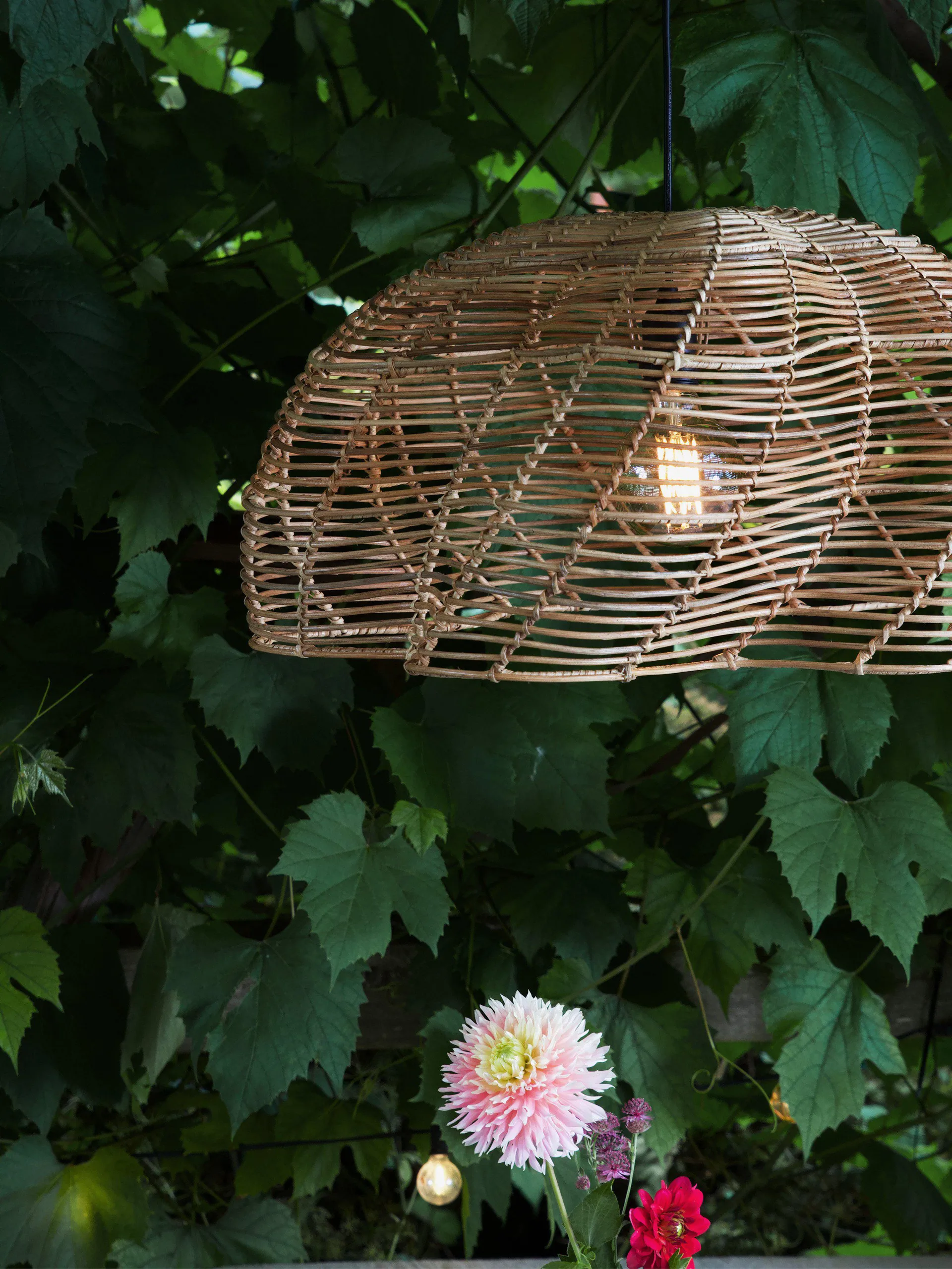 Mayla hanglamp voor buiten, Naturel, Ø53x32 cm PR Home