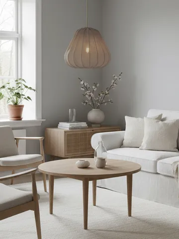 Sienna hanglamp - Diana mosgroen, Ø40x35 cm - PR Home