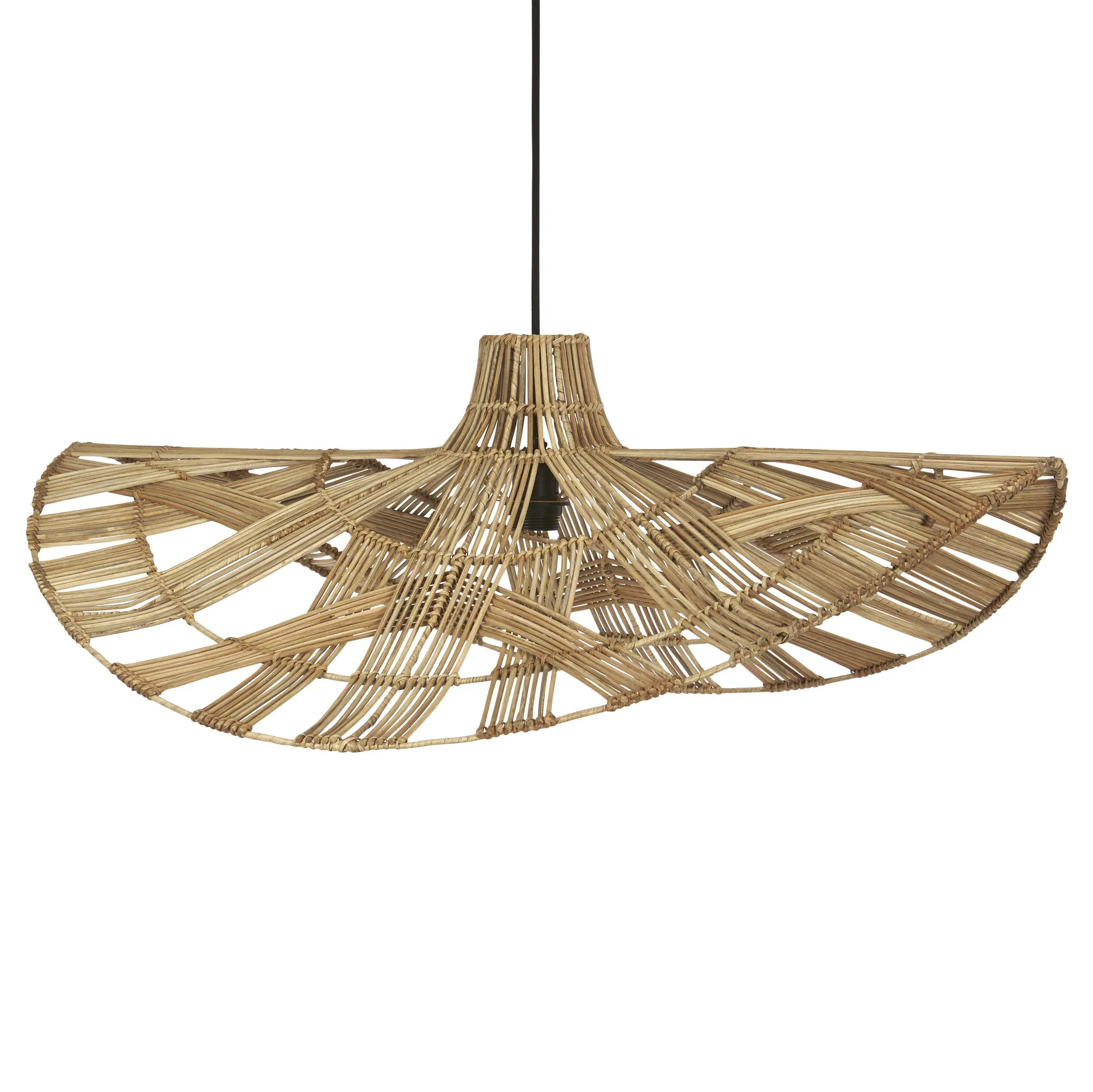 Wella plafondlamp rotan 81 cm, Natuur PR Home