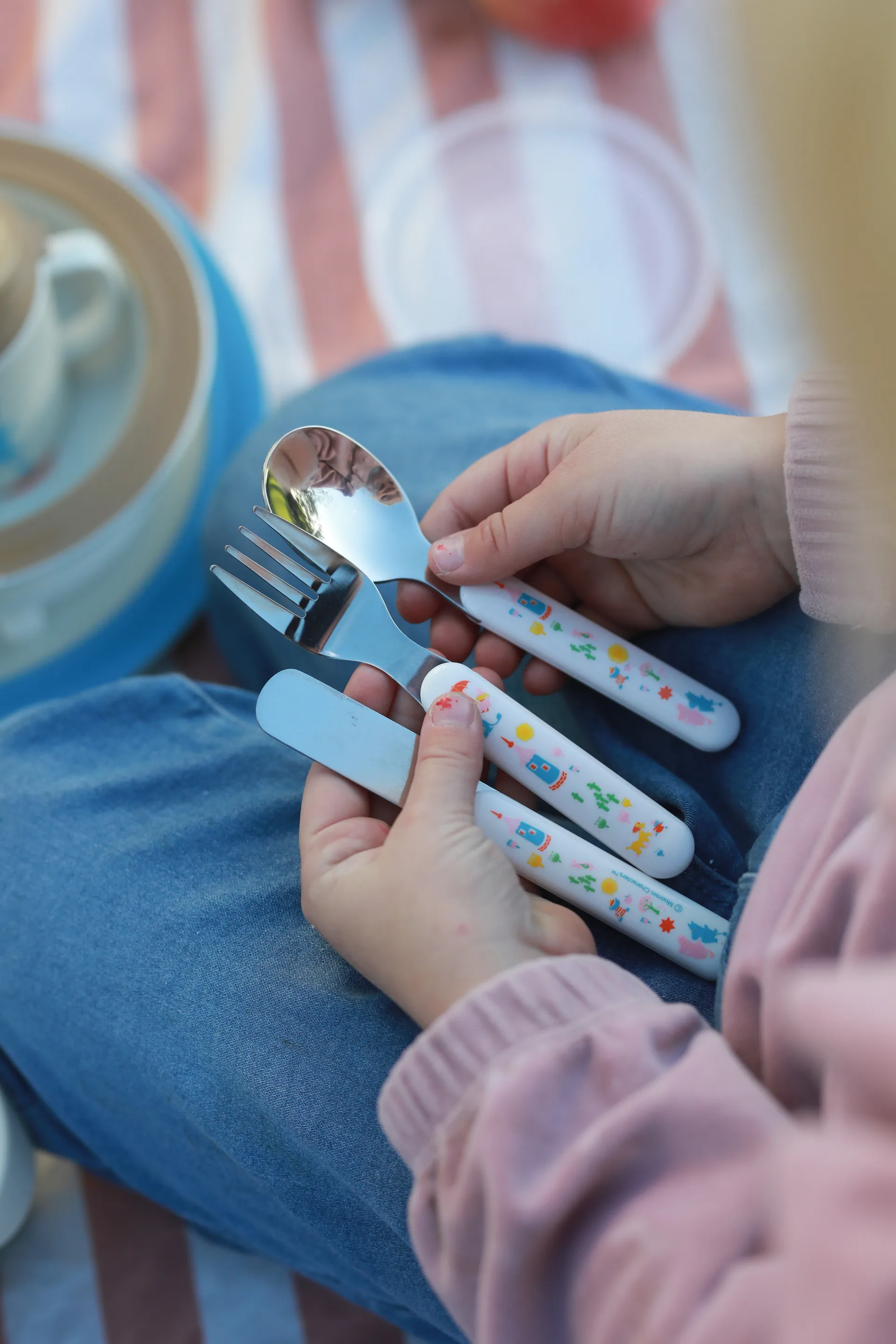 Moomin 80 bestekset 3 delen, Wit Rätt Start