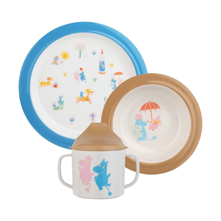 Moomin 80 kinderservies 3 delen - Multi - Rätt Start
