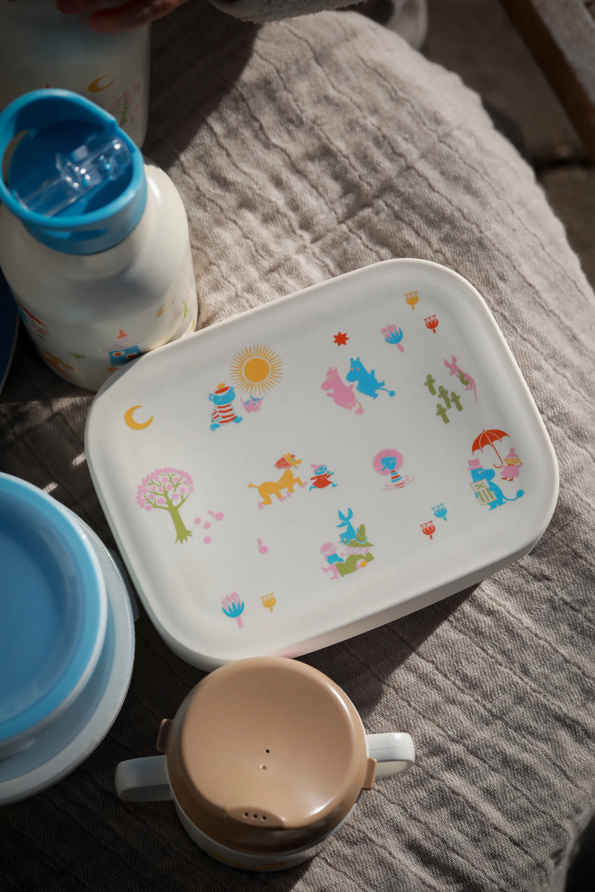 Moomin 80 lunchdoos metaal 13x17 cm, Beige Rätt Start