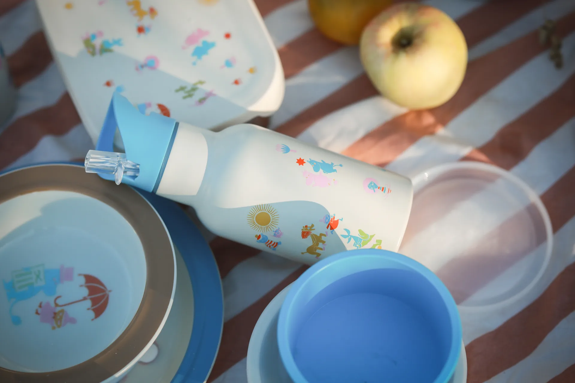 Moomin 80 waterfles 34 cl, Beige-blauw Rätt Start