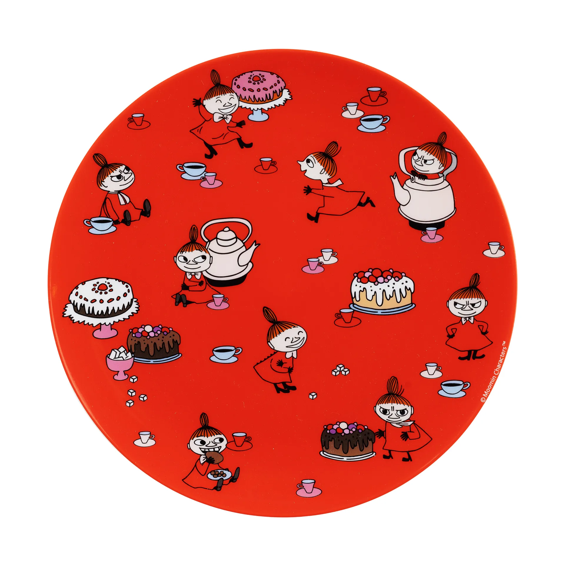 Moomin Little My bord Ø19,8 cm, Rood Rätt Start