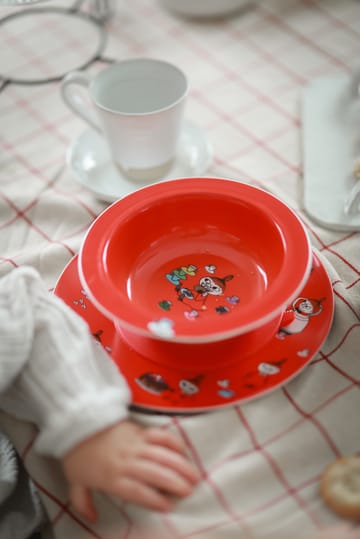Moomin Little My zuignapbord Ø15,5 cm - Rood - Rätt Start