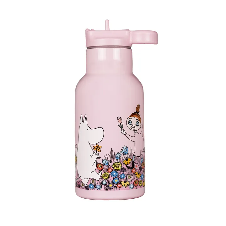 Moomin Meadow waterfles 34 cl - Roze - Rätt Start