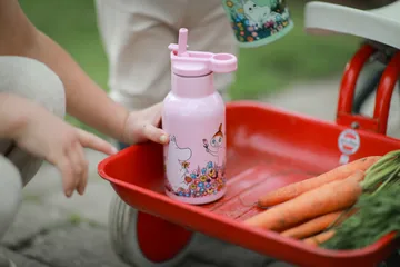 Moomin Meadow waterfles 34 cl - Roze - Rätt Start