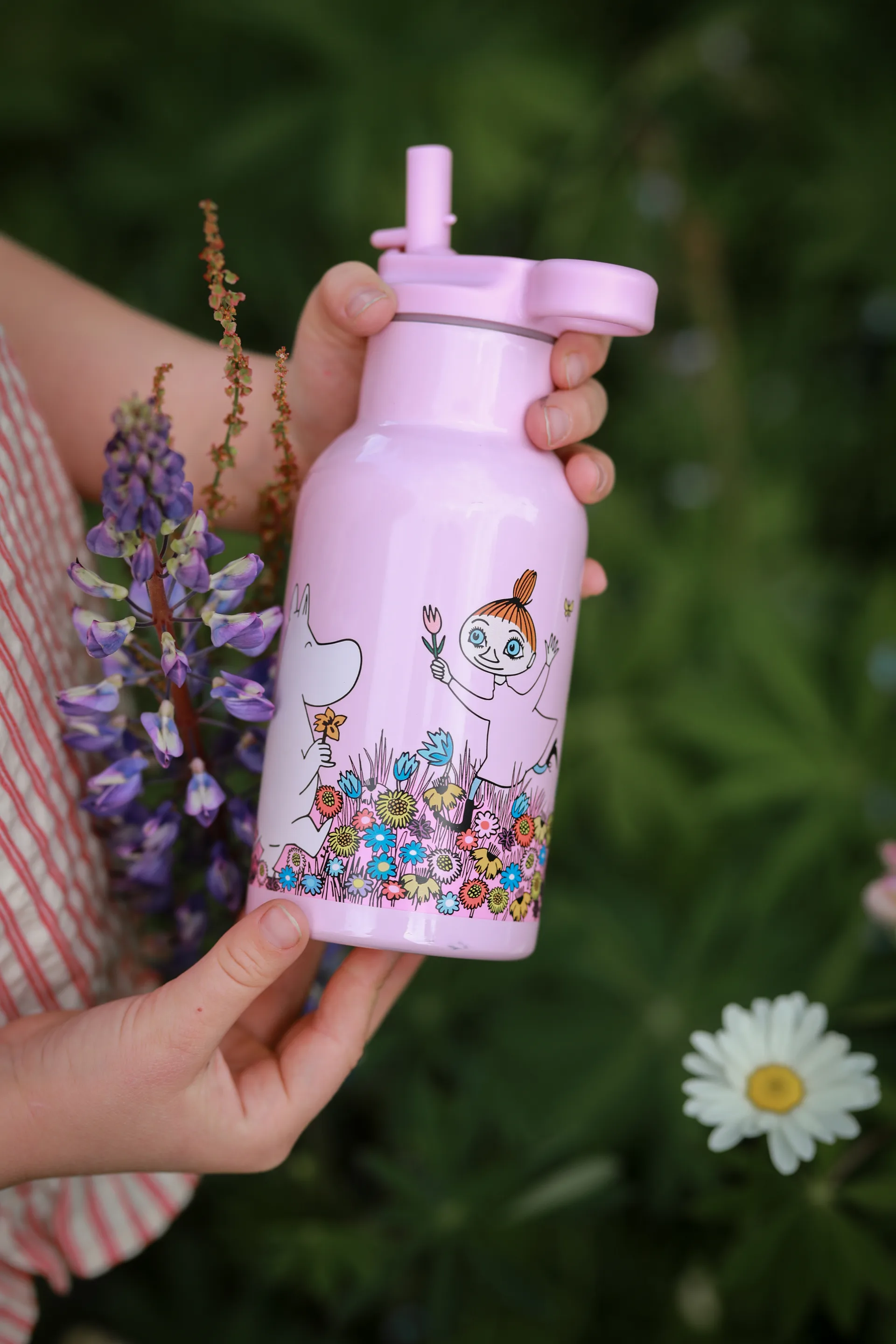 Moomin Meadow waterfles 34 cl, Roze Rätt Start