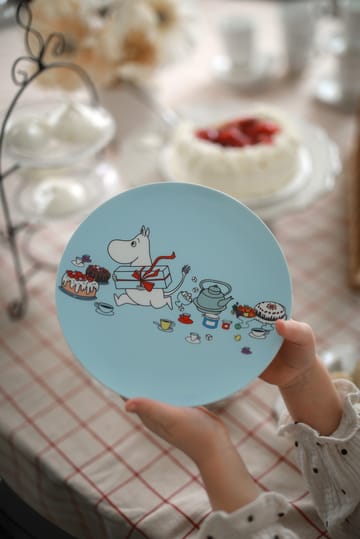 Moomin Picnic bord Ø19,5 cm - Lichtblauw - Rätt Start