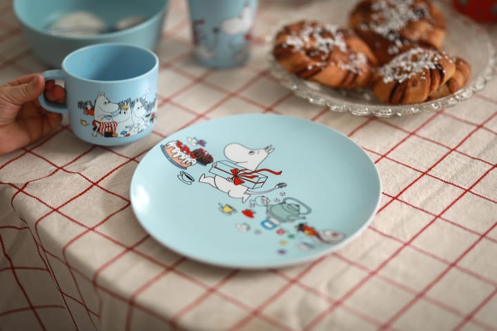 Moomin Picnic bord Ø19,5 cm, Lichtblauw Rätt Start