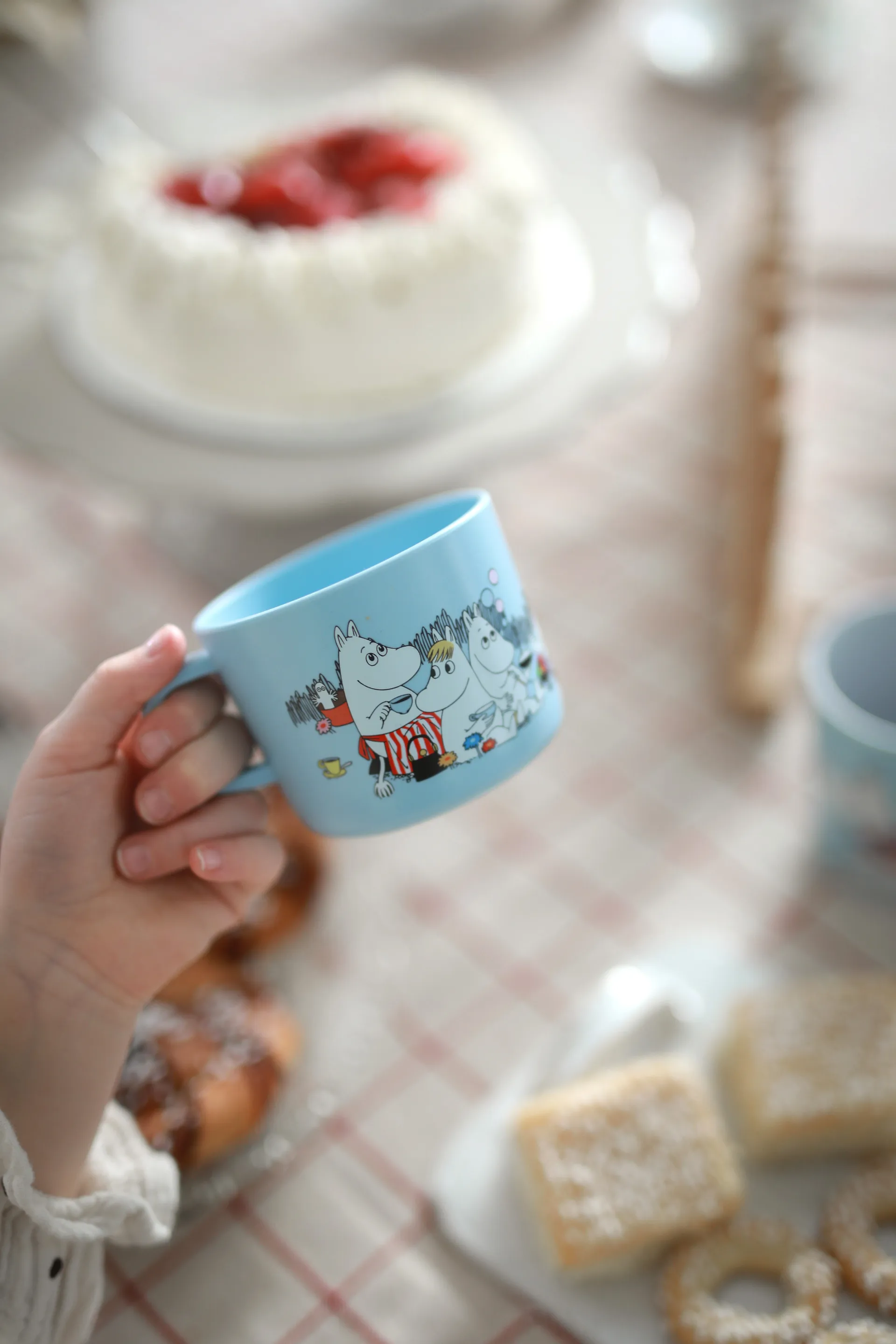 Moomin Picnic mok 25 cl, Lichtblauw Rätt Start