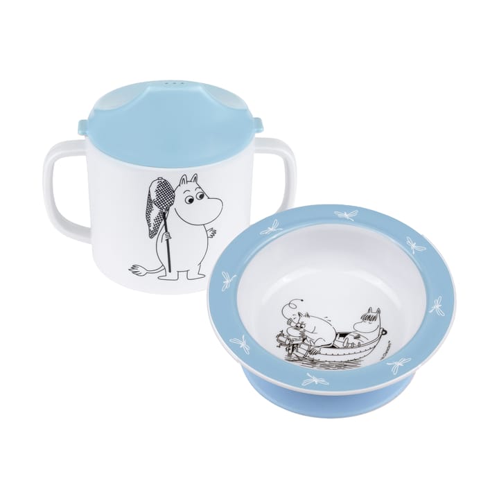 Moomin Water & Bad tuitbeker & zuignapbord - Blauw - Rätt Start