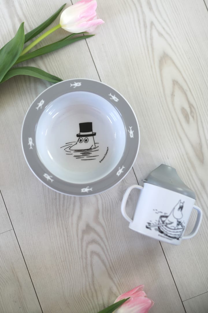 Moomin Water & Bad tuitbeker & zuignapbord, Grijs Rätt Start