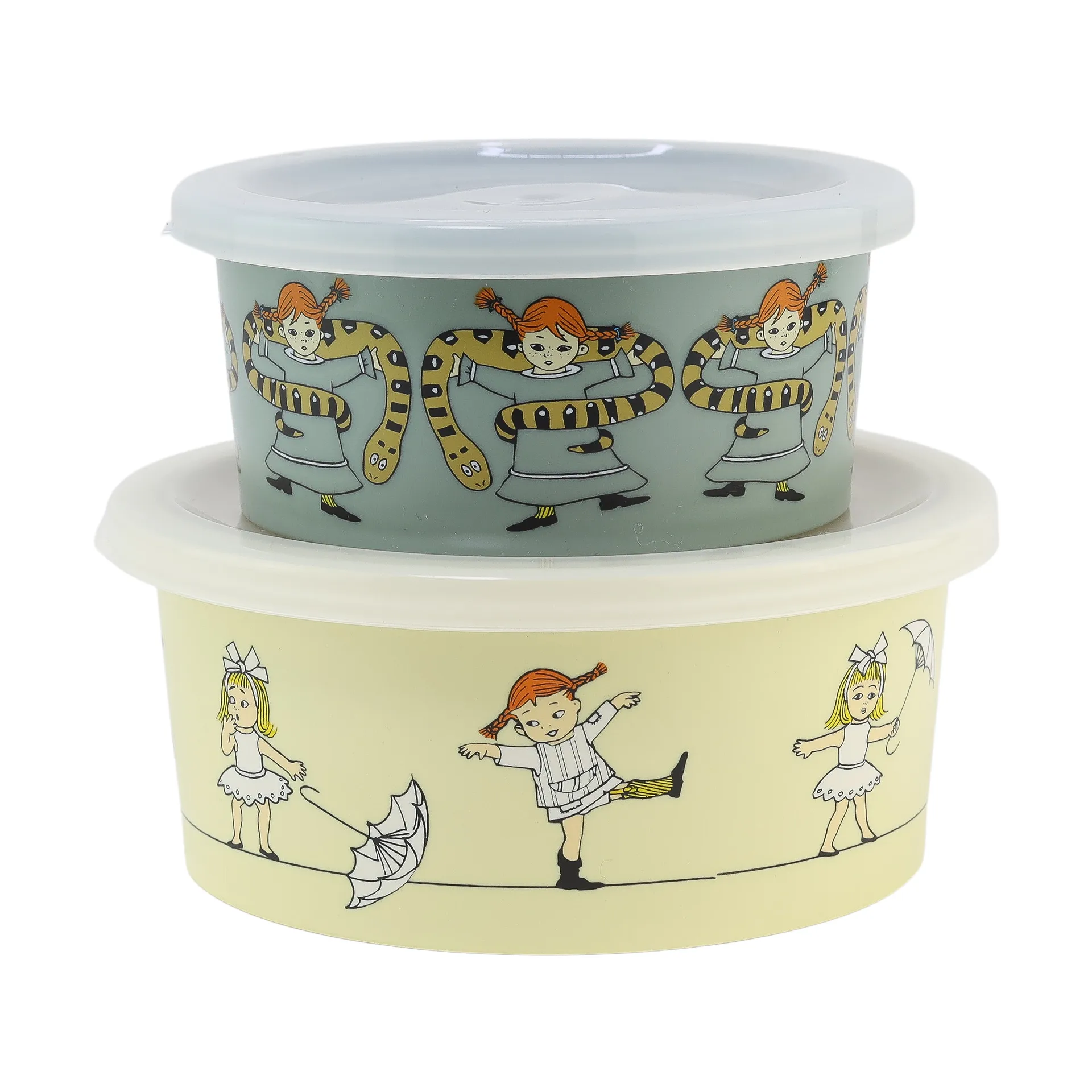 Pippi Circus snackbox 2-pack, Multi Rätt Start