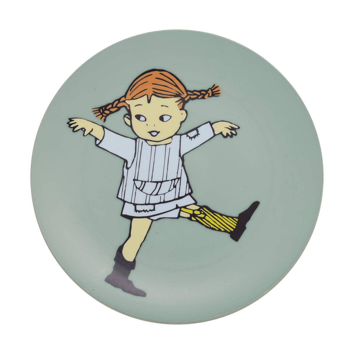 Rätt Start Pippi Cirkus bord o20 cm Groen | Scandinavisch Interieur | Dinerborden | Groen