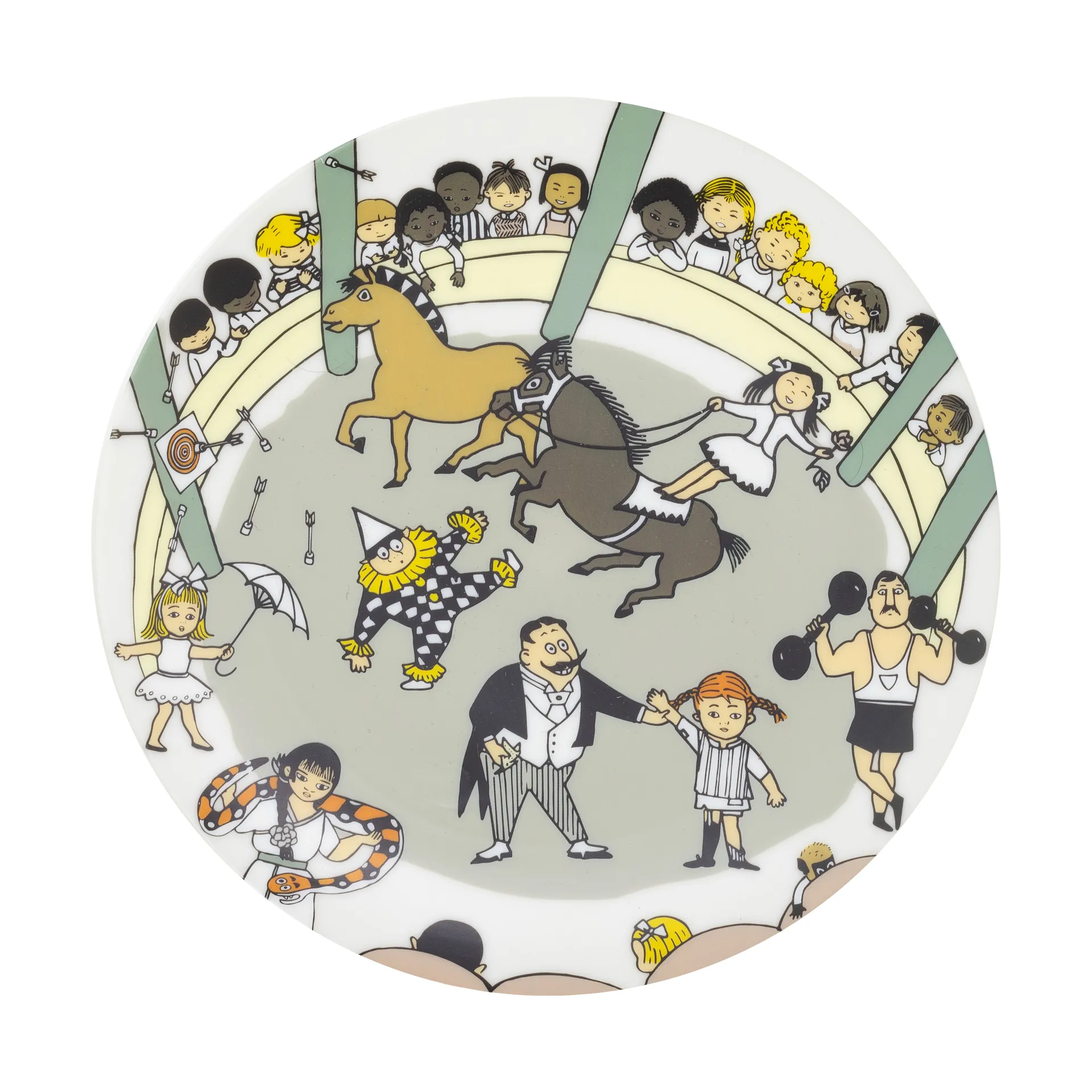 Pippi Cirkus bord Ø20 cm, Multi Rätt Start