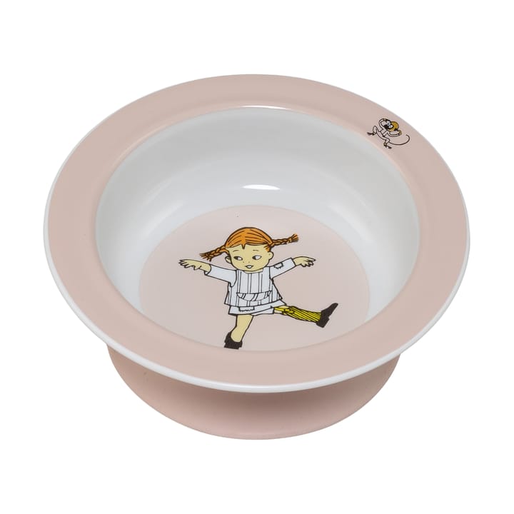 Pippi Cirkus zuignapbord Ø15,5 cm - Roze - Rätt Start