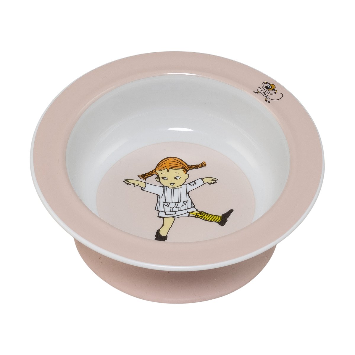 Rätt Start Pippi Cirkus zuignapbord o15,5 cm Roze | Scandinavisch Interieur | Dinerborden | Multi