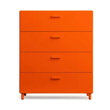 Relief bureau breed met poten 82x92,2 cm oranje - Relief