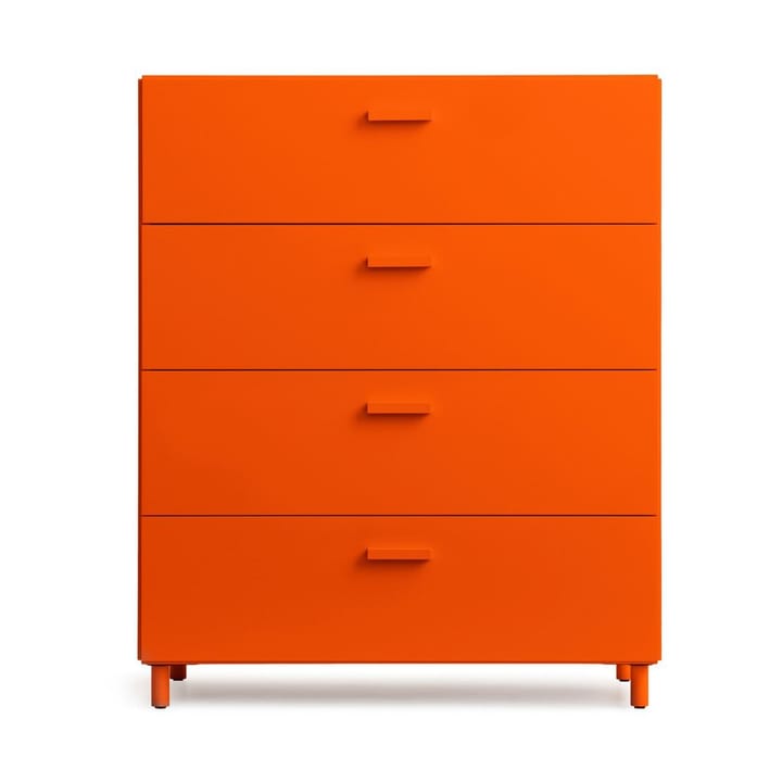 Relief bureau breed met poten 82x92,2 cm oranje - undefined - Relief