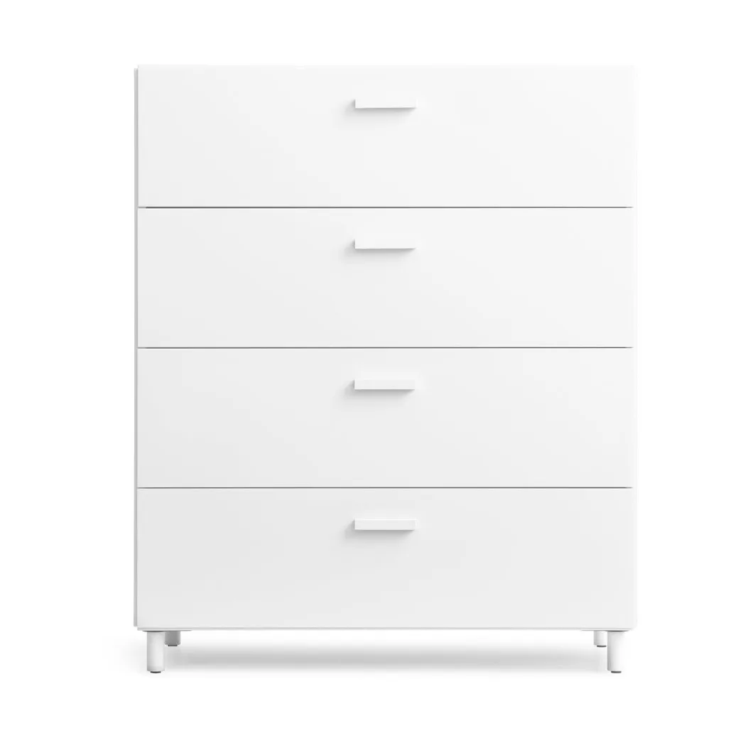 Relief bureau breed met poten 82x92,2 cm wit,  Relief