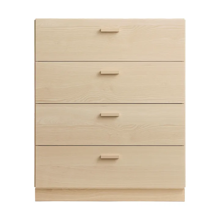 Relief bureau breed met sokkel 82x92,2 cm essenhout - Relief