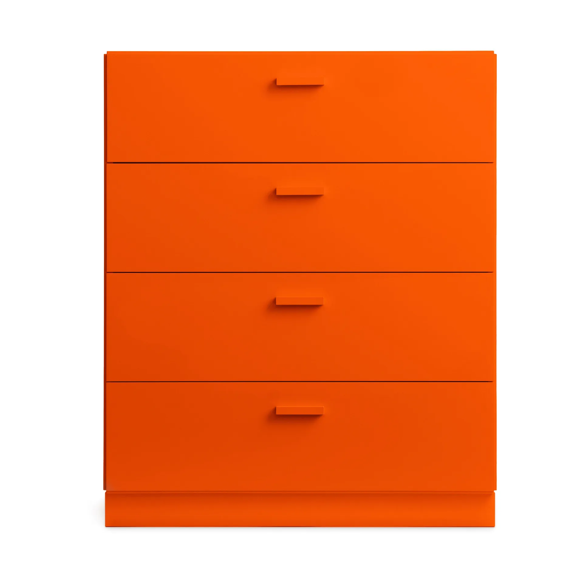 Relief bureau breed met sokkel 82x92,2 cm oranje Relief
