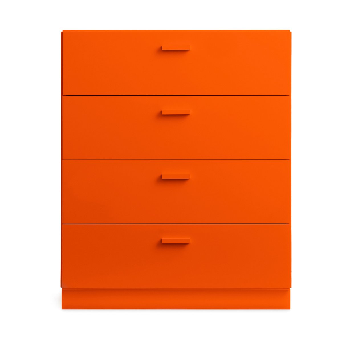 Relief bureau breed met sokkel 82x92,2 cm oranje | Scandinavisch Interieur | Oranje
