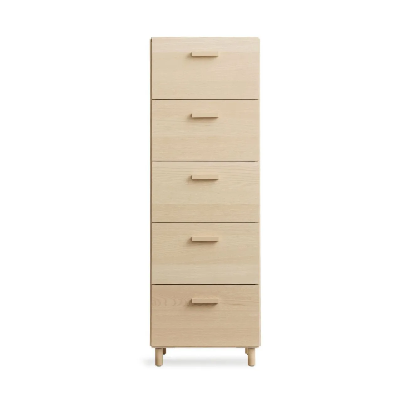Relief bureau hoog met poten 41x115 cm essenhout,  Relief