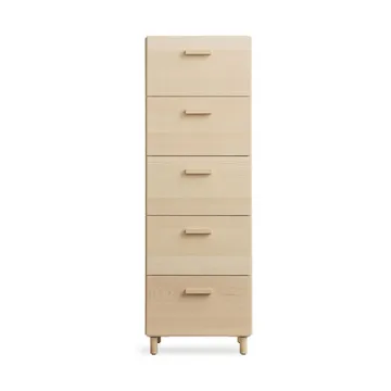 Relief bureau hoog met poten 41x115 cm essenhout - Relief